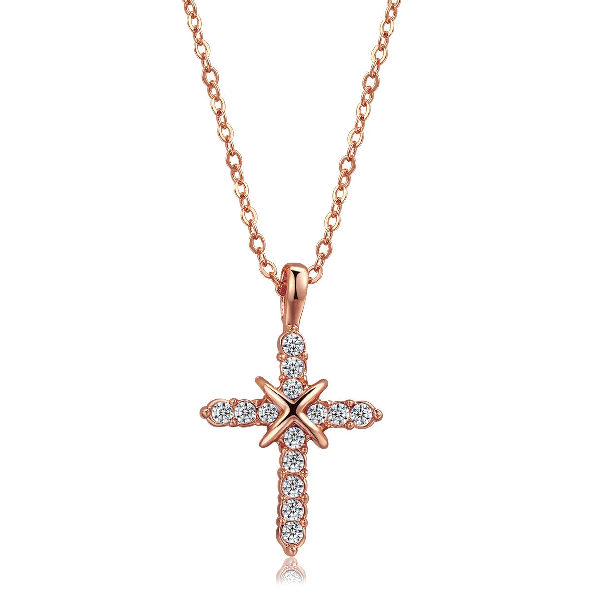 Christian Jesus Cross Necklace – Stainless Steel Pendant for Women & Men - Image 2