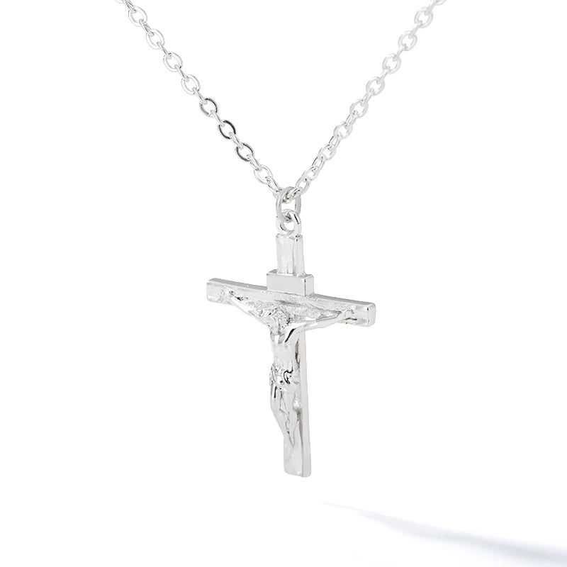 Classic Stainless Steel Cross Necklace – Christian Prayer Jewelry for Men & Women - Image 8