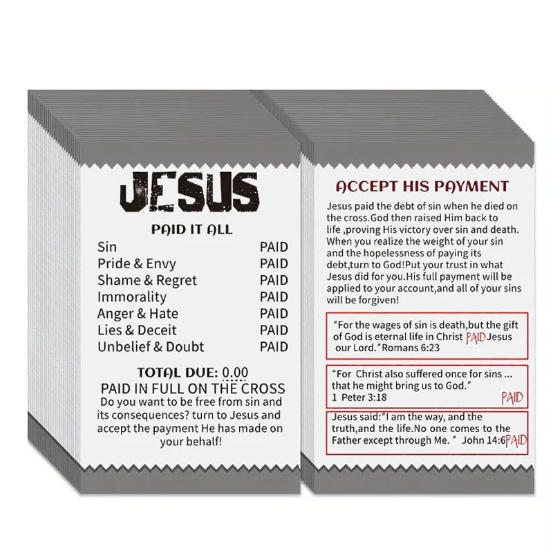 50/100 Pcs Gospel Booklet Cards - Image 7