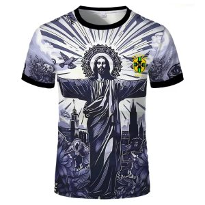 Brazil Special Edition Jesus Football Jersey – Quick-Dry Soccer T-Shirt for Men & Kids