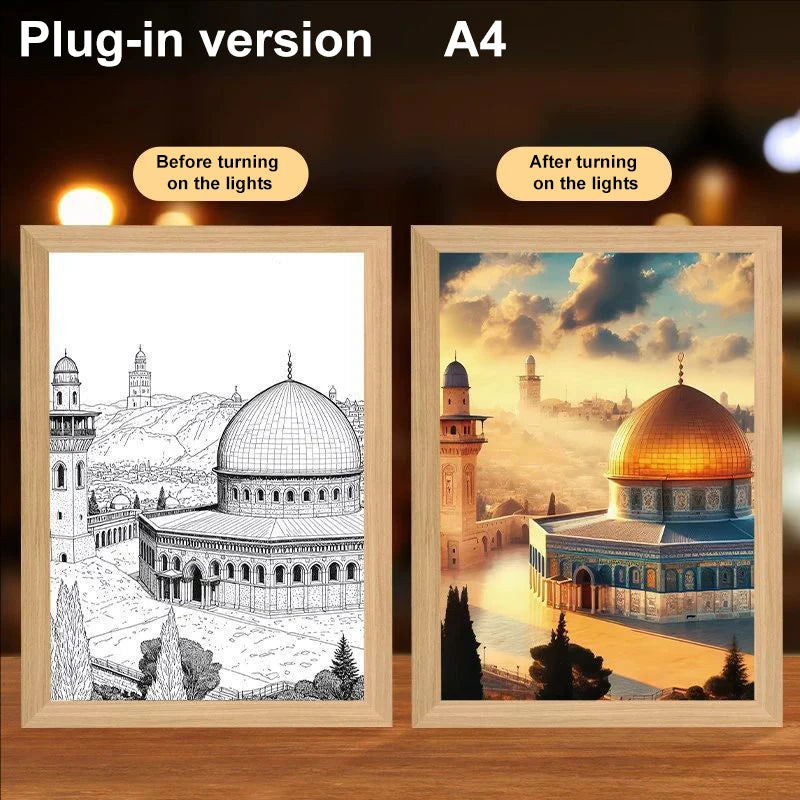 Lumin Works "Jesus – I Am Always With You" 4D LED Wall Art Light - Image 34