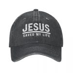 New Casual Washed Cotton Jesus Saved My Life Baseball Cap