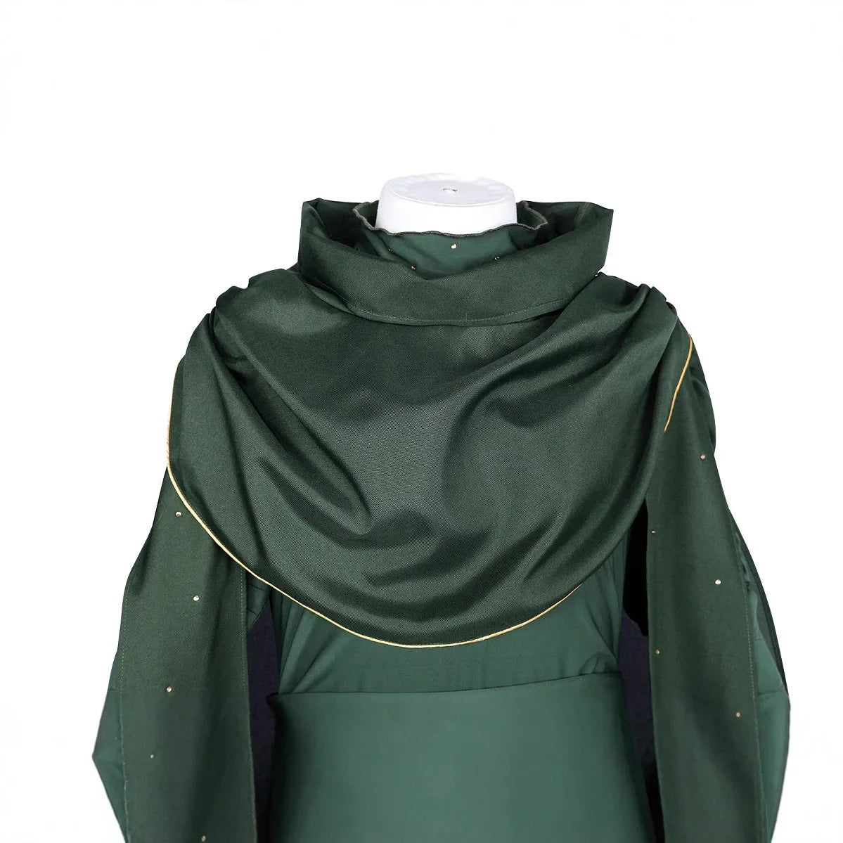 God of Lies Loki Cosplay Costume – Green Top, Pants & Cloak Set for Adults - Image 4