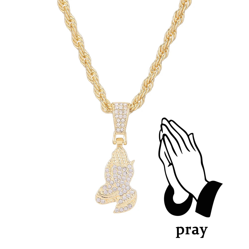 Men & Women Hip Hop Cross Pendant Necklace - Image 8