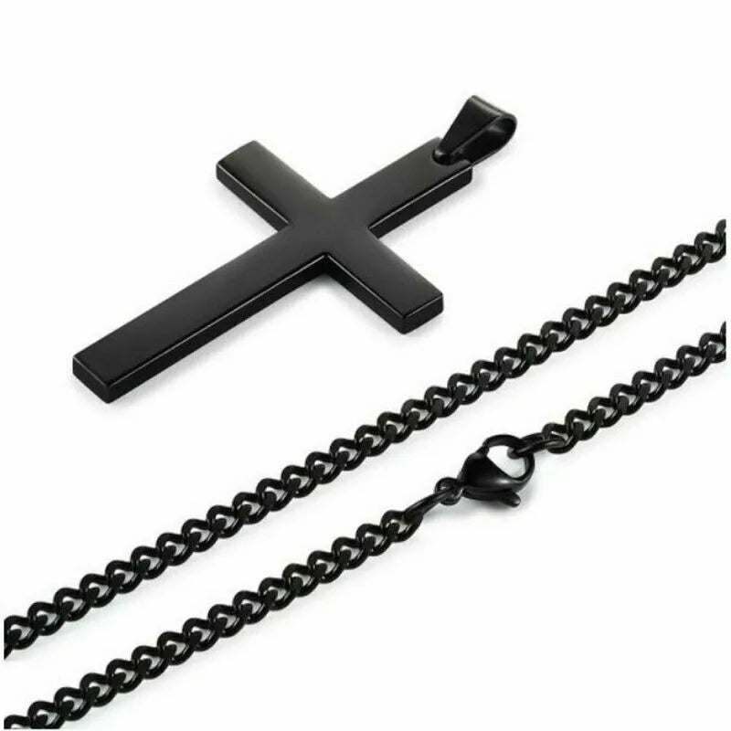 New Christian Virgin Mary & Jesus Cross Pendant Necklace – Simple Unisex Religious Fashion Jewelry - Image 5