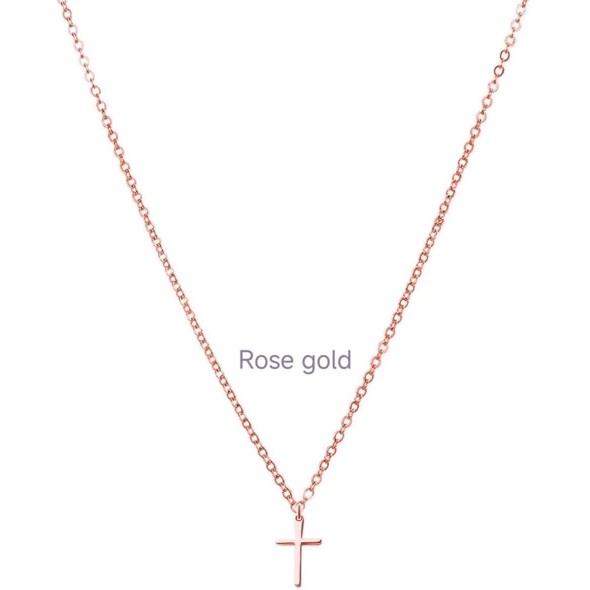 Luxury Stainless Steel Crystal Cross Pendant Necklace – Elegant Christian Jewelry for Women - Image 8
