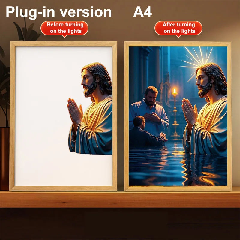 Lumin Works “I Am Always With You” Jesus Lamp - Image 26