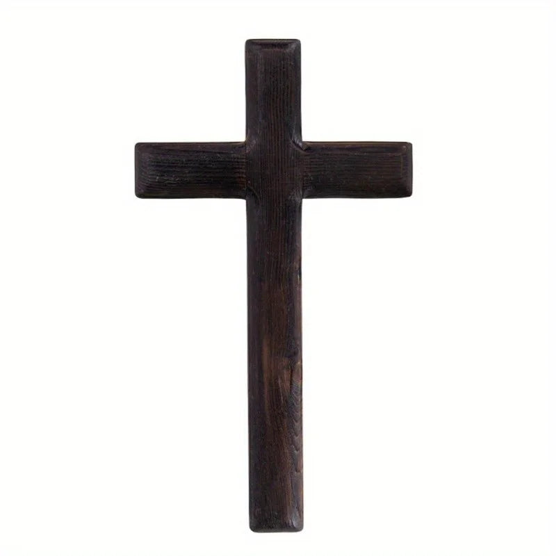 Catholic Wooden Crucifix – Wall-Mounted Cross for Home, Office, or Gifts - Image 5