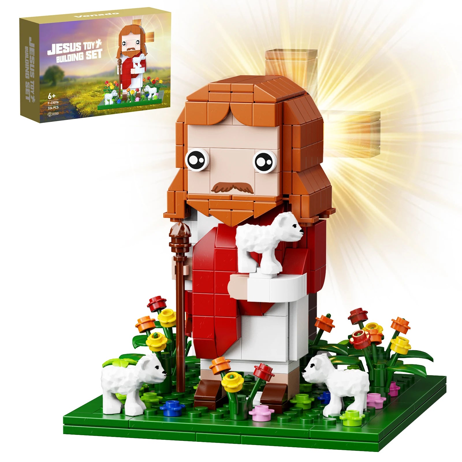 NEW Jesus Building Blocks Set – Crucifixion Faith-Based Model Toy (324 PCS)