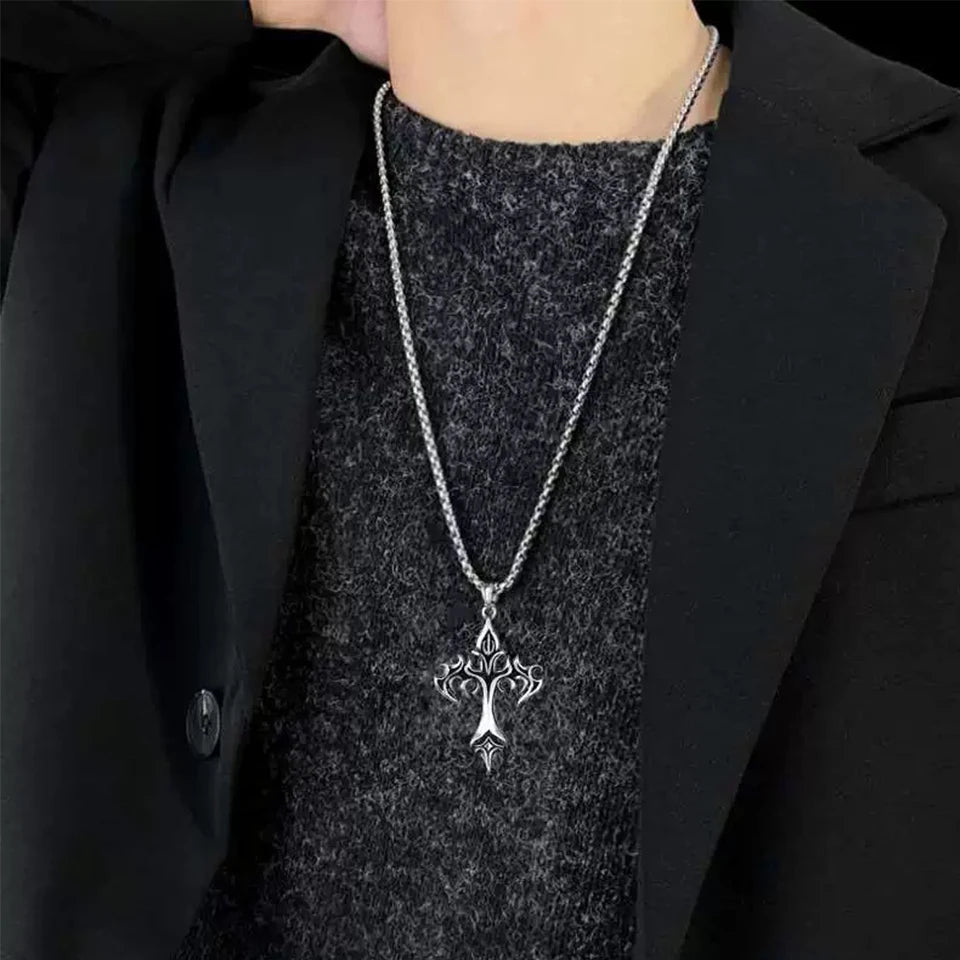 Hip Hop Cross Pendant Necklace - Image 4