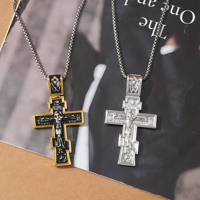Movie John Wick Jesus Cross Necklace