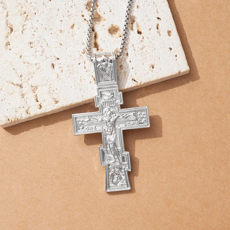 Movie John Wick Jesus Cross Necklace - Image 5