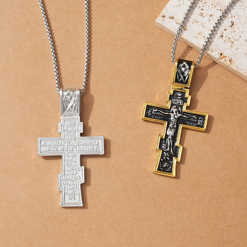 Movie John Wick Jesus Cross Necklace - Image 3