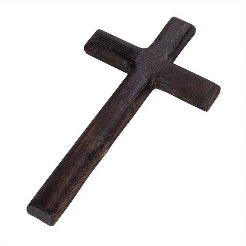 Catholic Wooden Crucifix – Wall-Mounted Cross for Home, Office, or Gifts - Image 4