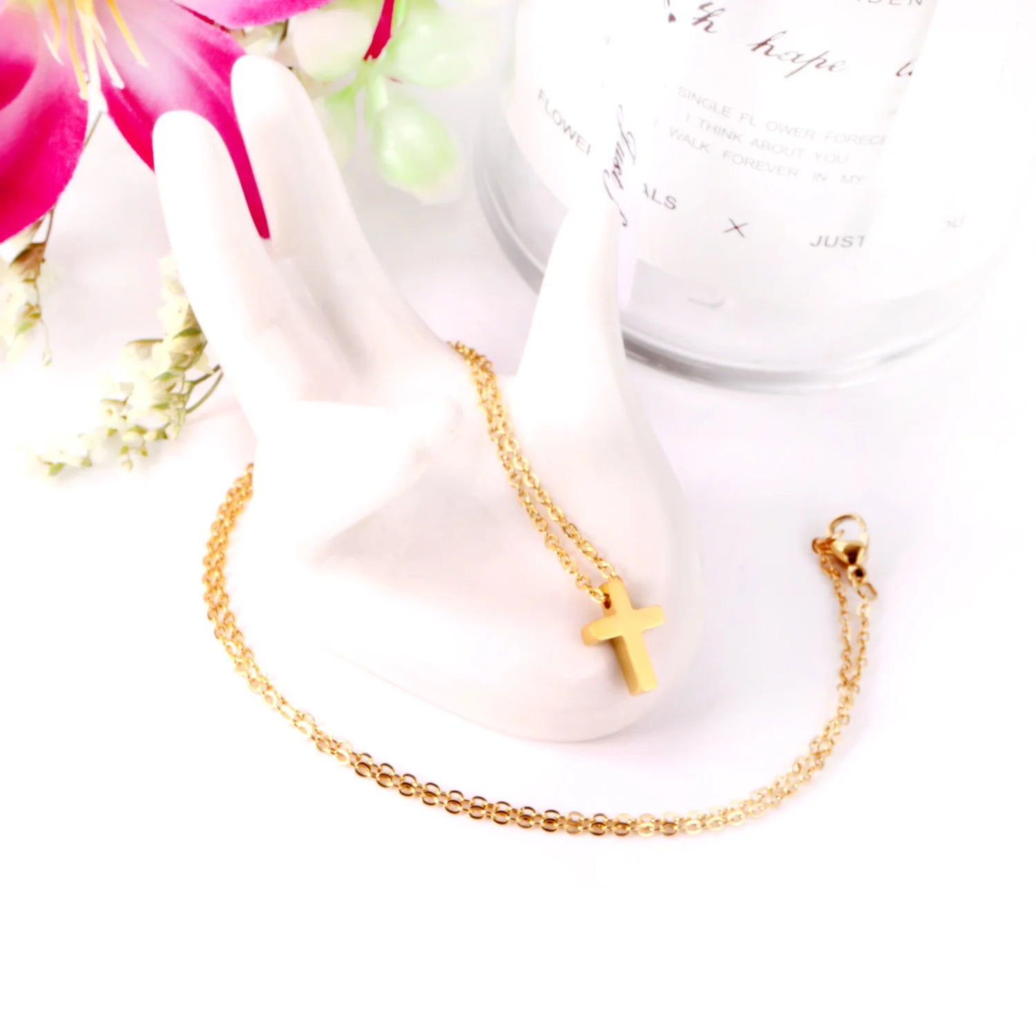 ASONSTEEL Stainless Steel Cross Pendant Necklace – Minimalist Unisex Jewelry for Men & Women - Image 6