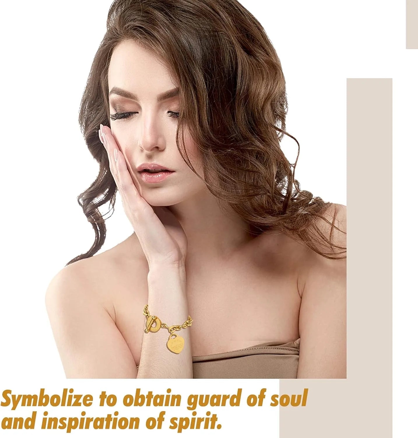 Love Heart Bible Verse Bracelet – Silver/Gold OT Clasp Chain Jewelry Gift for Women - Image 5