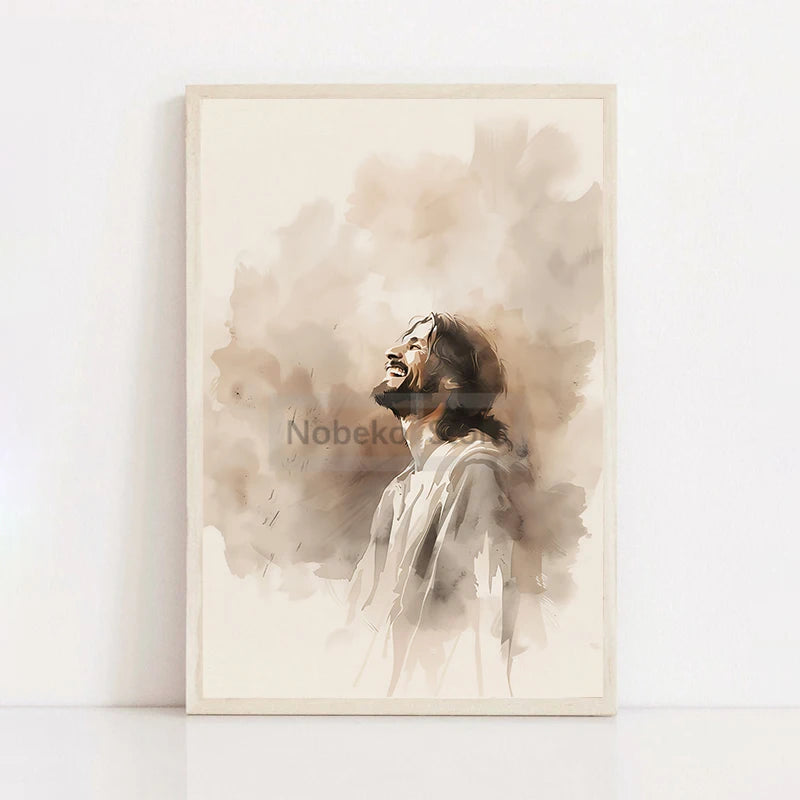 Modern Christian Jesus Poster – Bible Verse Canvas Wall Art Print - Image 13