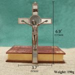 HT New Alloy Gold-Plated INRI Jesus Christ Crucifix